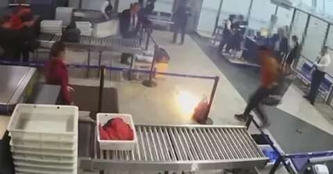 Зарядное устройство взорвалось в аэропорту Алматы
