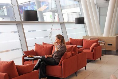 An updated business lounge has opened at Kazan Airport