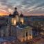 The observation deck is open at the Vladimir Cathedral in St. Petersburg