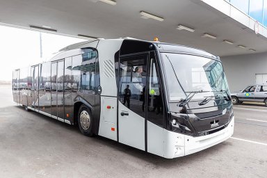 Первый перронный электробус появится в аэропорту Пулково
